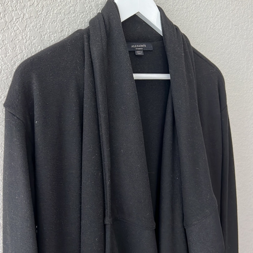 All Saints Draped Brushed Jacket